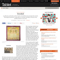 Unveiled - by Arnold Eisen - Tablet Magazine – Jewish News and Politics, Jewish Arts and Culture, Jewish Life and Religion