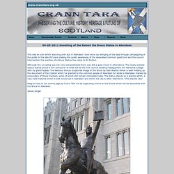 Unveiling of the Robert the Bruce Statue in Aberdeen