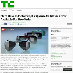 Meta Unveils Meta Pro, Its $3,000 AR Glasses Now Available For Pre-Order