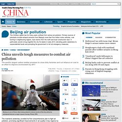 China vows air pollution cuts in major cities