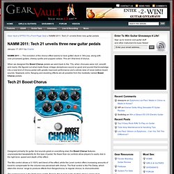 NAMM 2011: Daring Audio Professional Grade Bass Effect Pedals