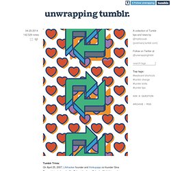 Unwrapping Tumblr: A collection of Tumblr tips, tutorials and news finds