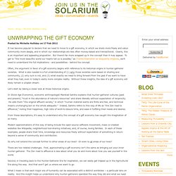 Unwrapping the Gift Economy
