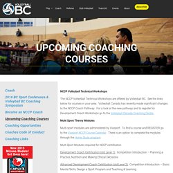 Upcoming Coaching Courses