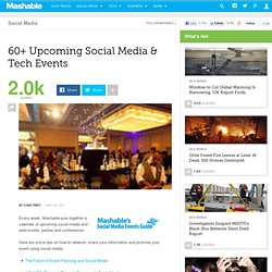 60+ Upcoming Social Media & Tech Events