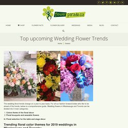 Top upcoming Wedding Flower Trends