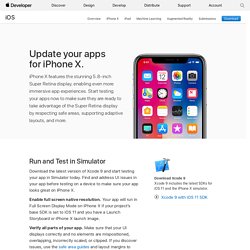 Update Apps for iPhone X - iOS