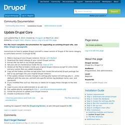 Update Drupal Core