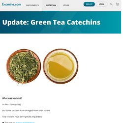 Update: Green Tea Catechins