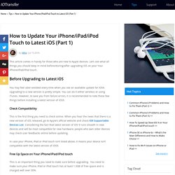How to Update Your iPhone/iPad/iPod Touch to Latest iOS (Part 1)