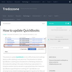 How to update QuickBooks