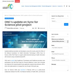 ONC's update on Sync for Science pilot project