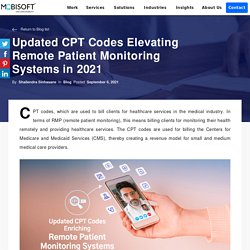 Updated CPT Codes Elevating Remote Patient Monitoring Systems in 2021