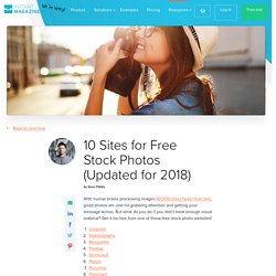 10 Sites for Free Stock Photos (Updated for 2018) – Instant Magazine