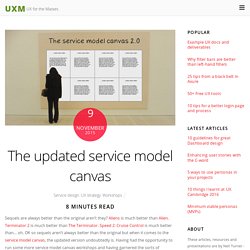 The updated service model canvas