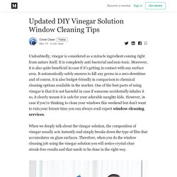 Updated DIY Vinegar Solution Window Cleaning Tips - Circle Clean - Medium