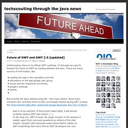 techscouting through the java news