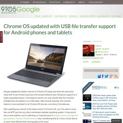 Chrome OS updated with USB file transfer support for Android phones and tablets