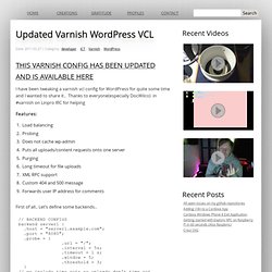 Updated Varnish Wordpress VCL