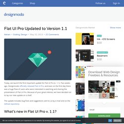 Flat UI Pro Updated to Version 1.1