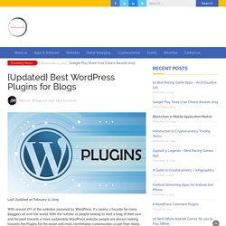 {Updated} Best WordPress Plugins for Blogs - TechnoMusk