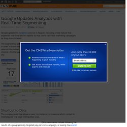 Google Updates Analytics with Real-Time Segmenting
