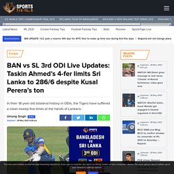 Bangladesh vs Sri Lanka 3rd ODI Probable Playing XI, Team News and More