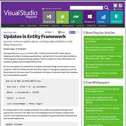 Updates in Entity Framework