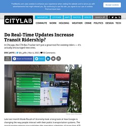 Do Real-Time Updates Increase Transit Ridership?