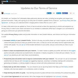 Updates to Our Terms of Service