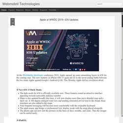 Apple at WWDC 2019: iOS Update