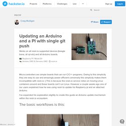 Updating an Arduino and a PI with single git push