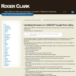 Updating firmware on USBASP bought from eBay « Roger Clark