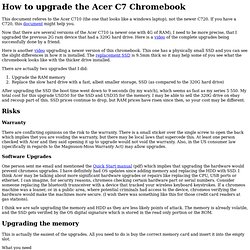 Upgrade Acer C7 Chromebook