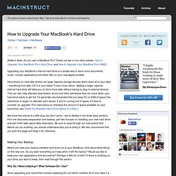 How to Upgrade Your MacBook&#039;s Hard Drive