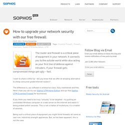 How to upgrade your network security with our free firewall