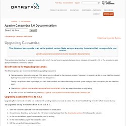 DataStax Cassandra 1.0 Documentation