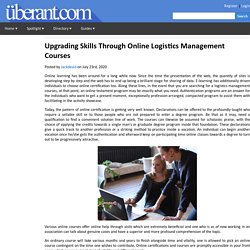 Upgrading Skills Through Online Logistics Management Courses