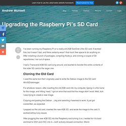 Upgrading the Raspberry Pi's SD Card