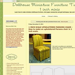 upholstered Parsons chair