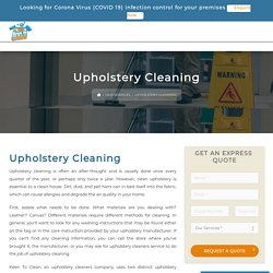 Upholstery cleaning Melbourne - Keen To Clean