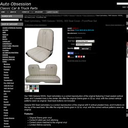 Seat Upholstery, 1965 Galaxie / 500XL, 500 Seat Cover - Front/Rear Set