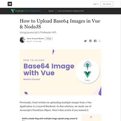 How to Upload Base64 Images in Vue & NodeJS