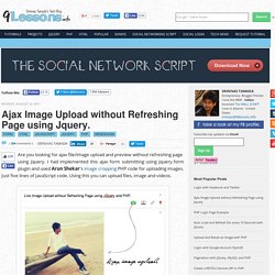 jQuery/Ajax upload w/o refreshing page