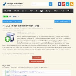HTML5 Image uploader with Jcrop