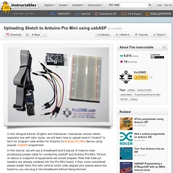 Uploading Sketch to Arduino Pro Mini using usbASP