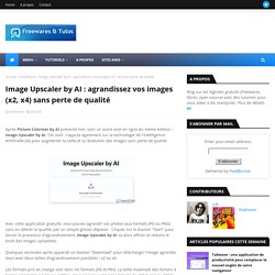 Image Upscaler by AI : agrandissez vos images (x2, x4) sans perte de qualité