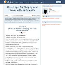 Upsell app for Shopify And Cross sell app Shopify