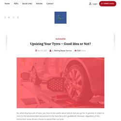 Upsizing Your Tyres – Good Idea or Not? - Pdf Slider
