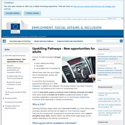 EU Report: Upskilling Pathways - New opportunities for adults